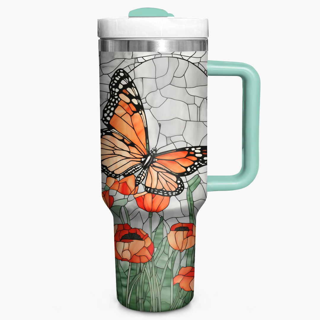 Monarch Butterfly - Tumbler with Handle - NCU0TT005