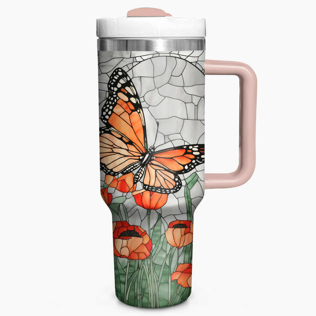 Monarch Butterfly - Tumbler with Handle - NCU0TT005