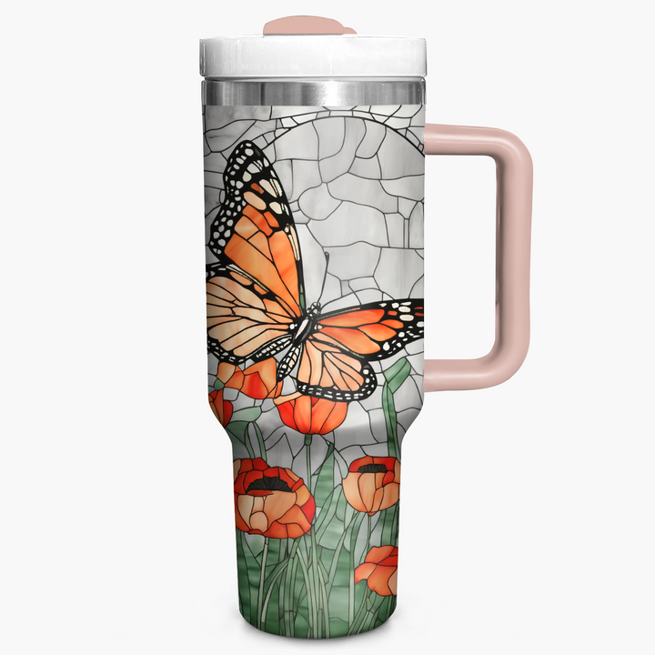 Monarch Butterfly - Tumbler with Handle - NCU0TT005