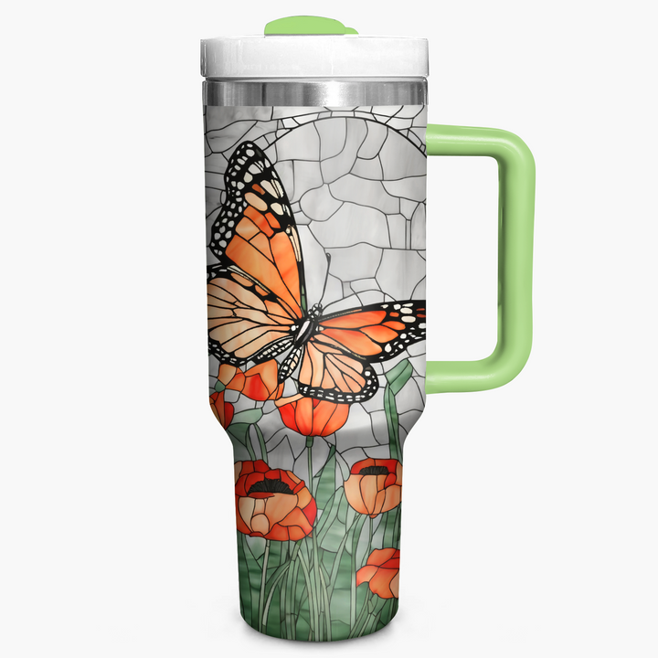 Monarch Butterfly - Tumbler with Handle - NCU0TT005