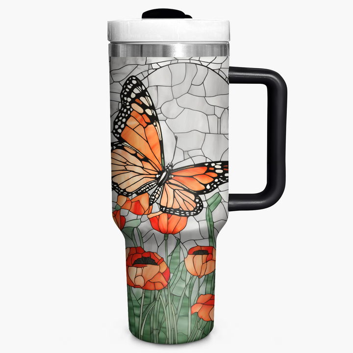 Monarch Butterfly - Tumbler with Handle - NCU0TT005