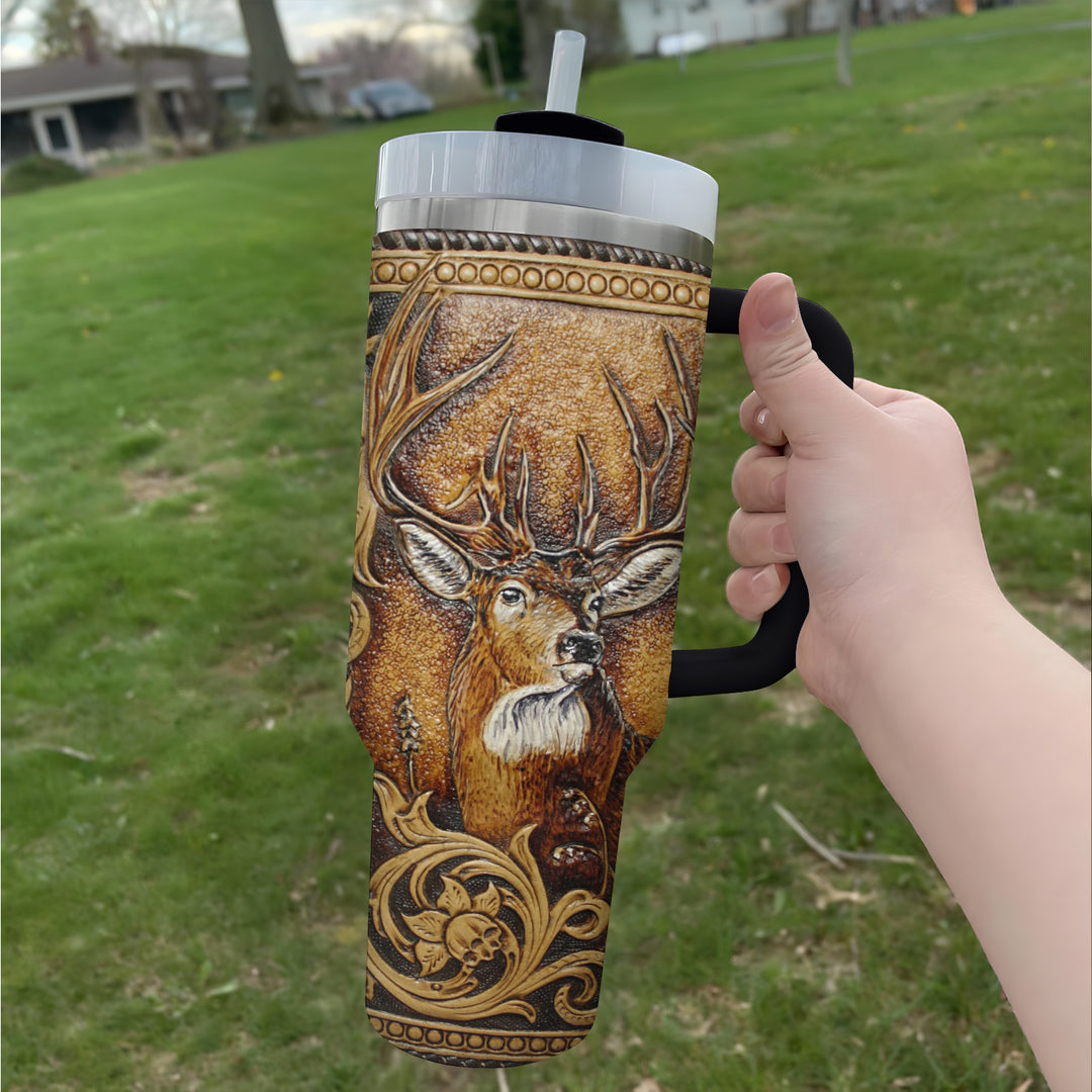 Deer Head - Tumbler with Handle - NCU0DK010
