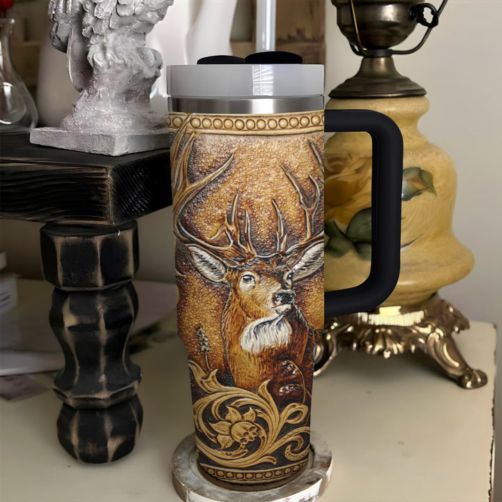 Deer Head - Tumbler with Handle - NCU0DK010