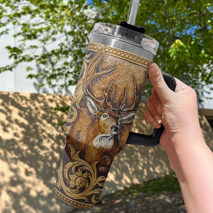Deer Head - Tumbler with Handle - NCU0DK010