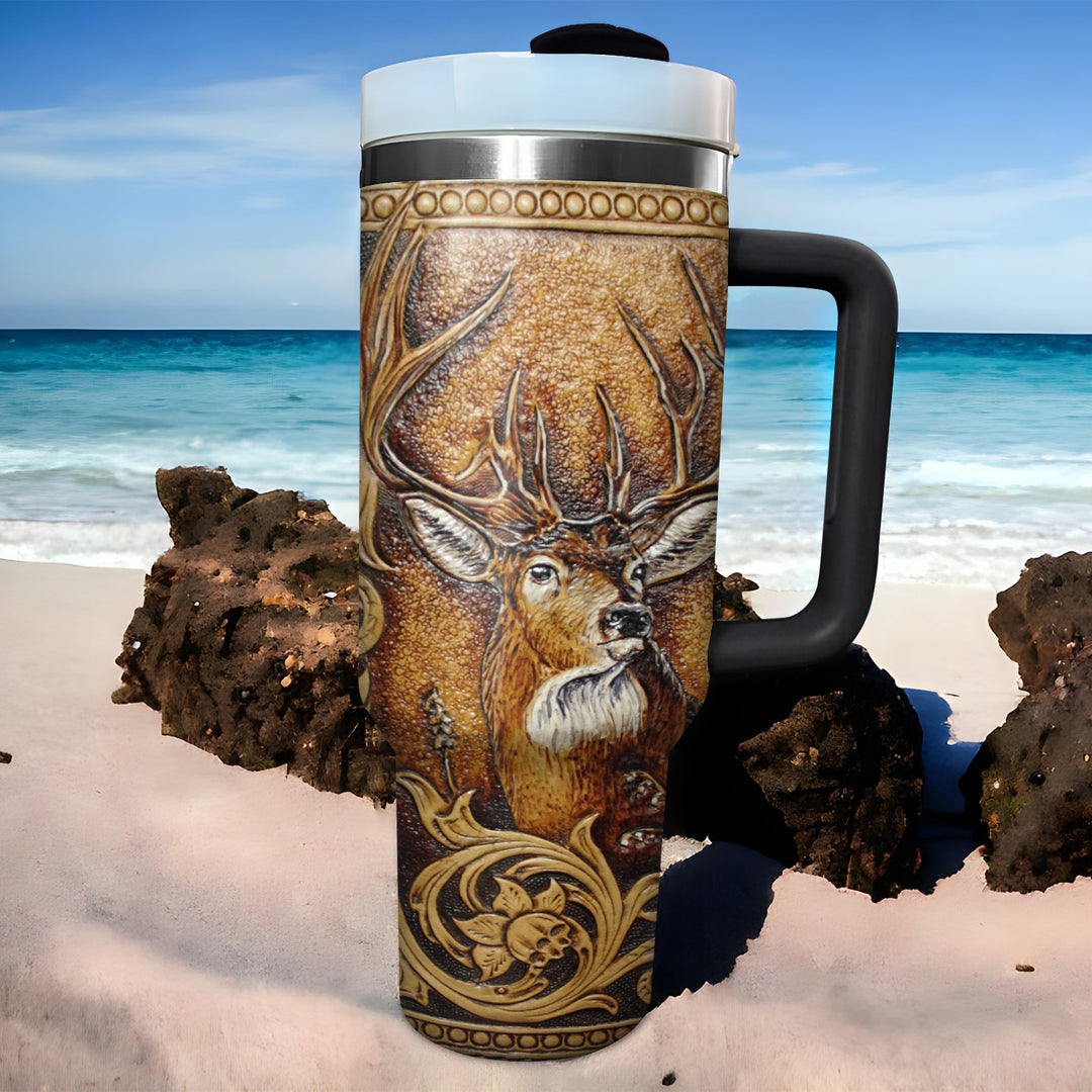 Deer Head - Tumbler with Handle - NCU0DK010