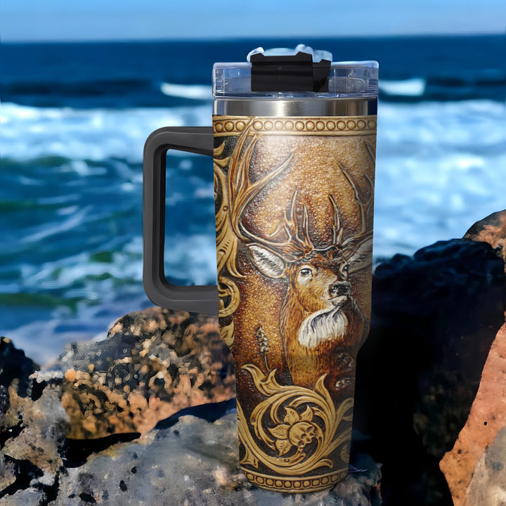 Deer Head - Tumbler with Handle - NCU0DK010