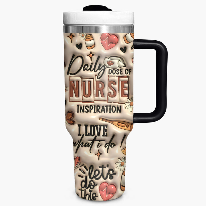 Daily Dose of Nurse - Tumbler with Handle - NCU0TT008