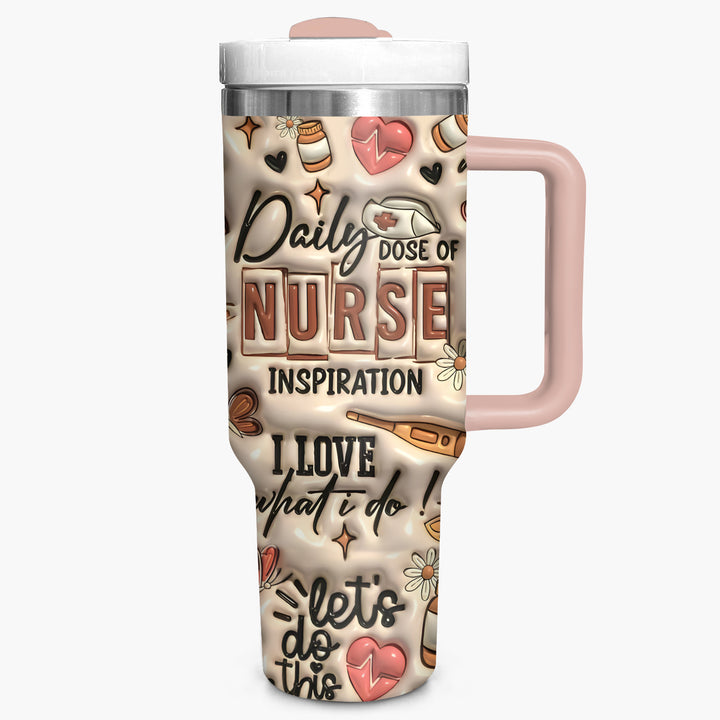 Daily Dose of Nurse - Tumbler with Handle - NCU0TT008