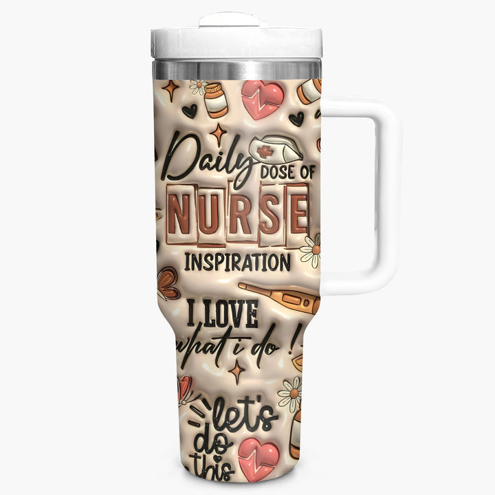 Daily Dose of Nurse - Tumbler with Handle - NCU0TT008