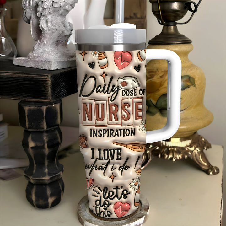 Daily Dose of Nurse - Tumbler with Handle - NCU0TT008