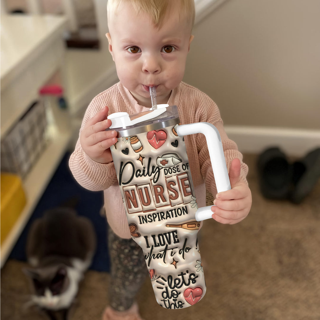 Daily Dose of Nurse - Tumbler with Handle - NCU0TT008