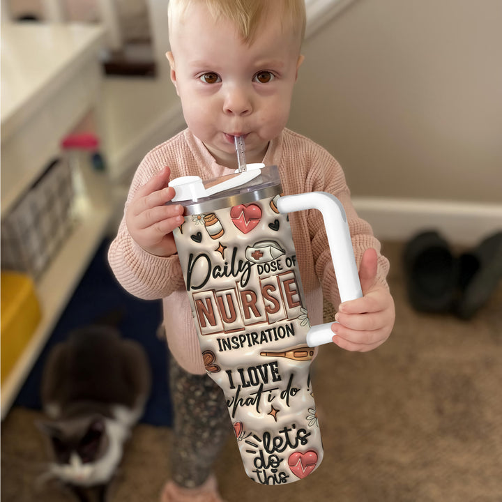 Daily Dose of Nurse - Tumbler with Handle - NCU0TT008