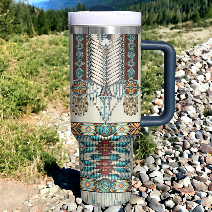 Native American - Tumbler with Handle - NCU0DK014