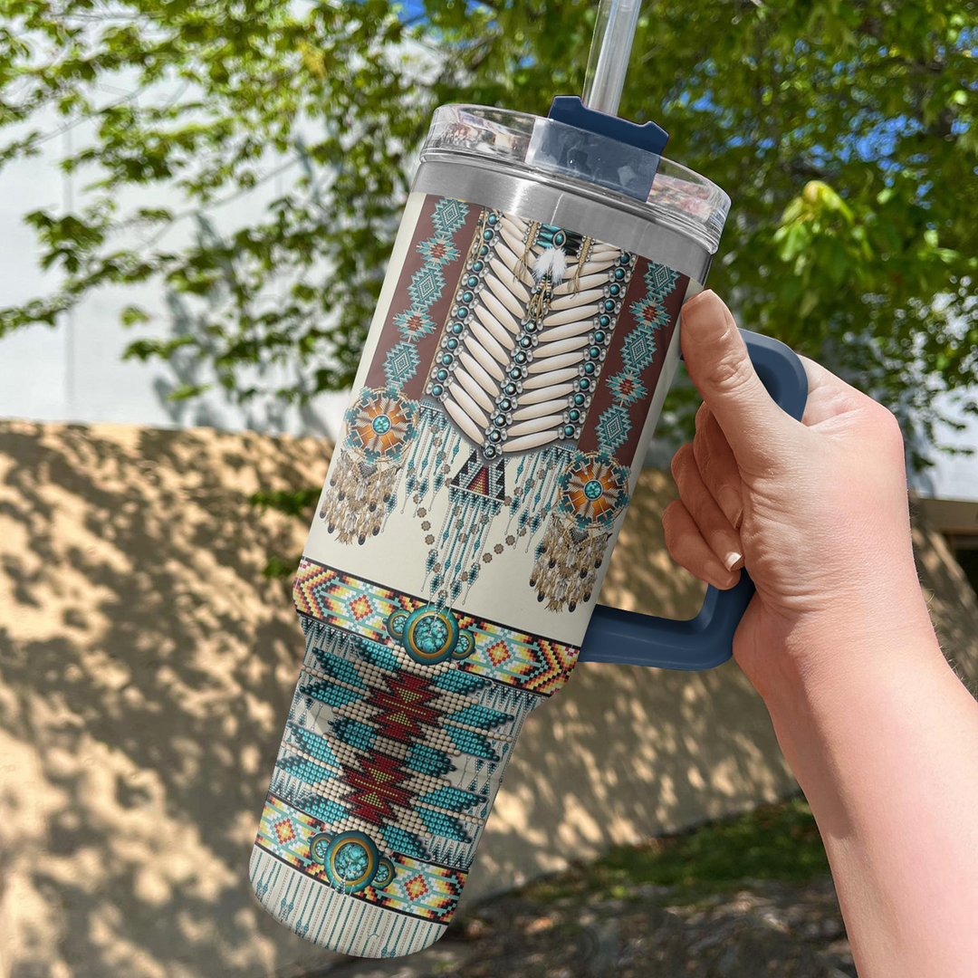 Native American - Tumbler with Handle - NCU0DK014