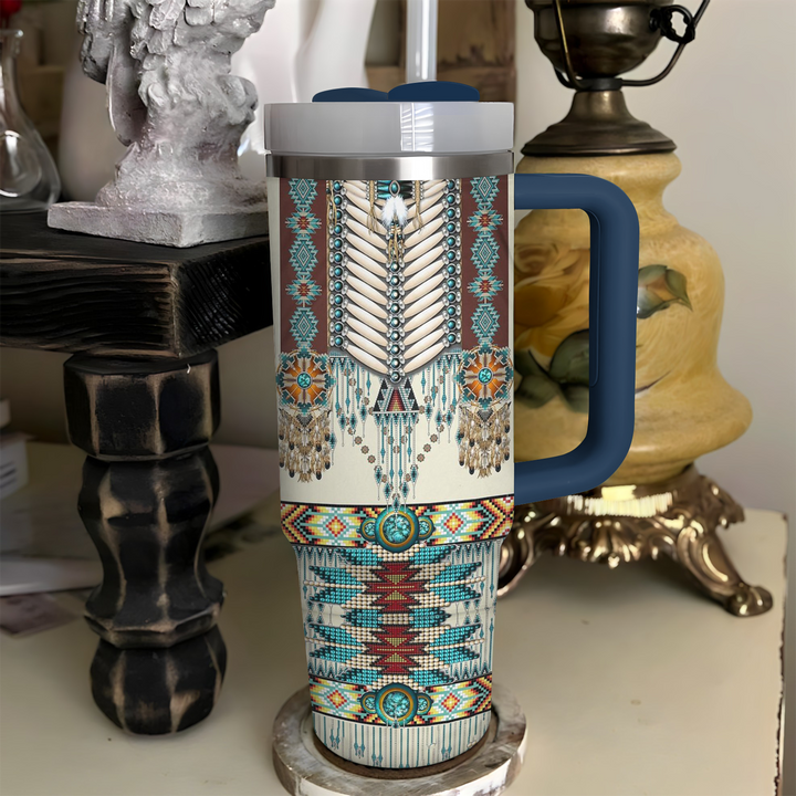 Native American - Tumbler with Handle - NCU0DK014