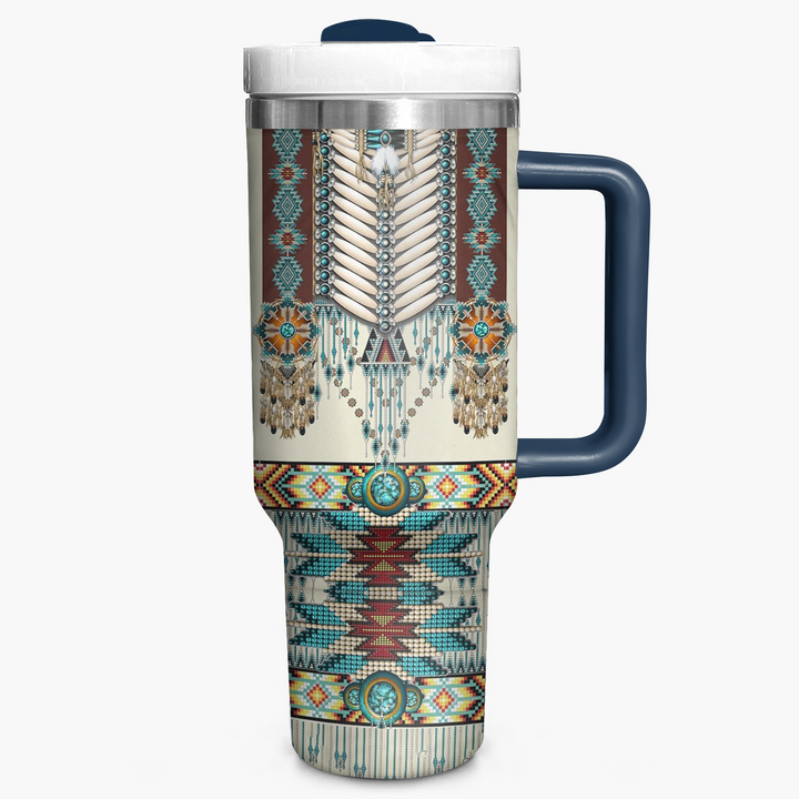 Native American - Tumbler with Handle - NCU0DK014