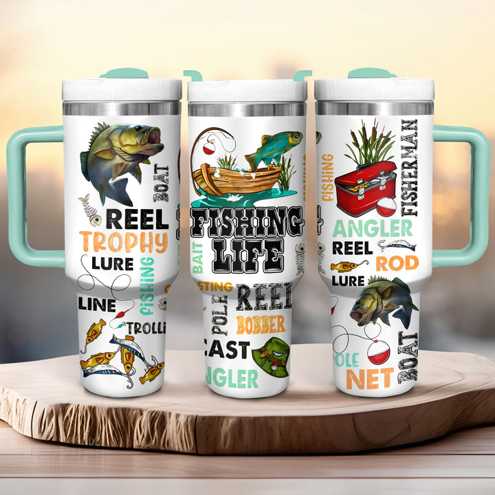 Fishing Life - Tumbler with Handle - NCU0DK029