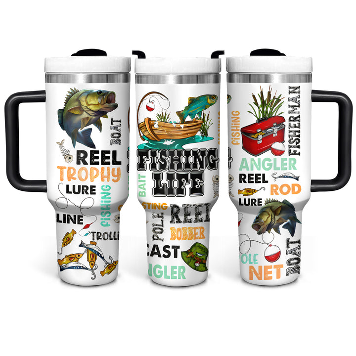 Fishing Life - Tumbler with Handle - NCU0DK029