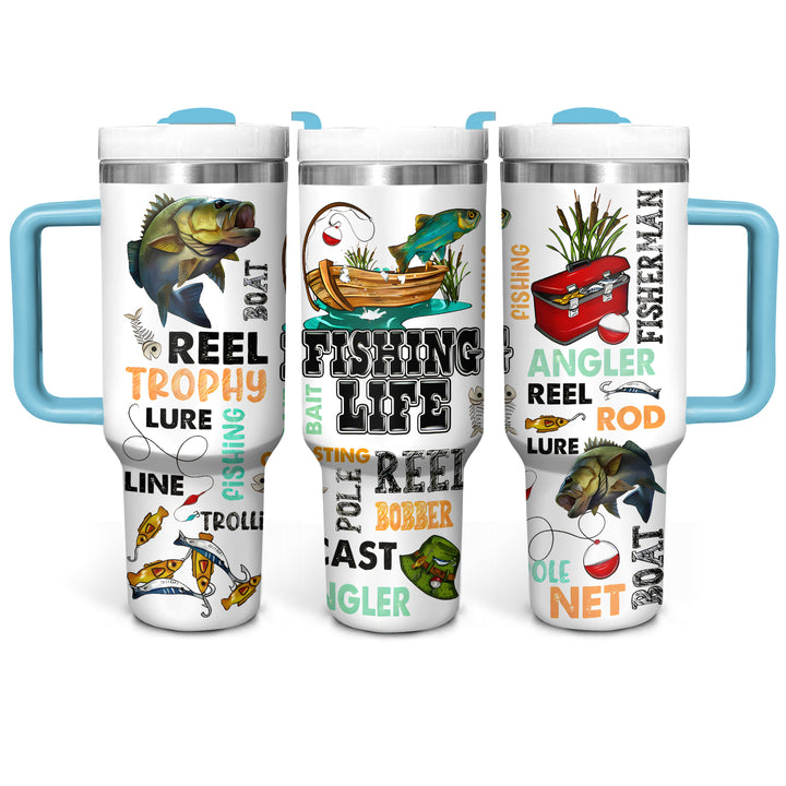 Fishing Life - Tumbler with Handle - NCU0DK029