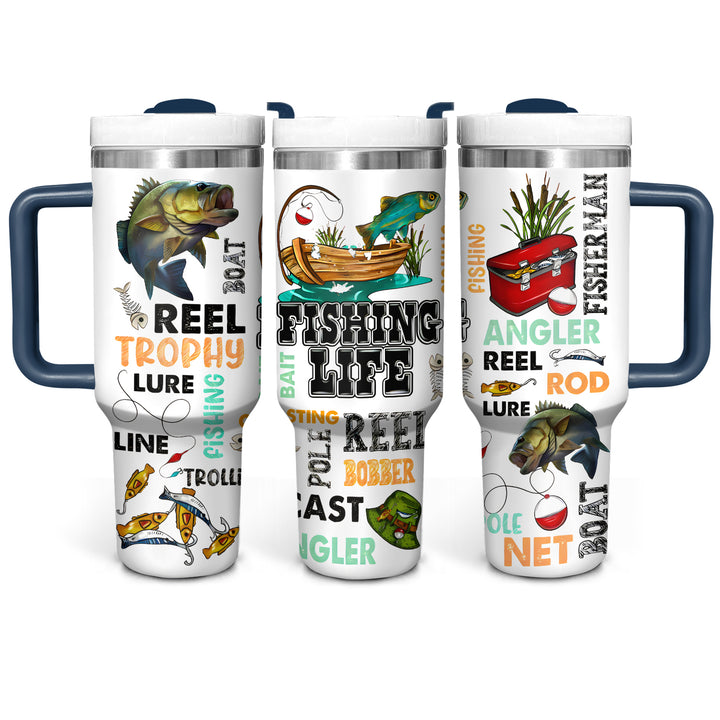 Fishing Life - Tumbler with Handle - NCU0DK029