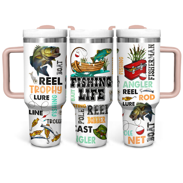 Fishing Life - Tumbler with Handle - NCU0DK029