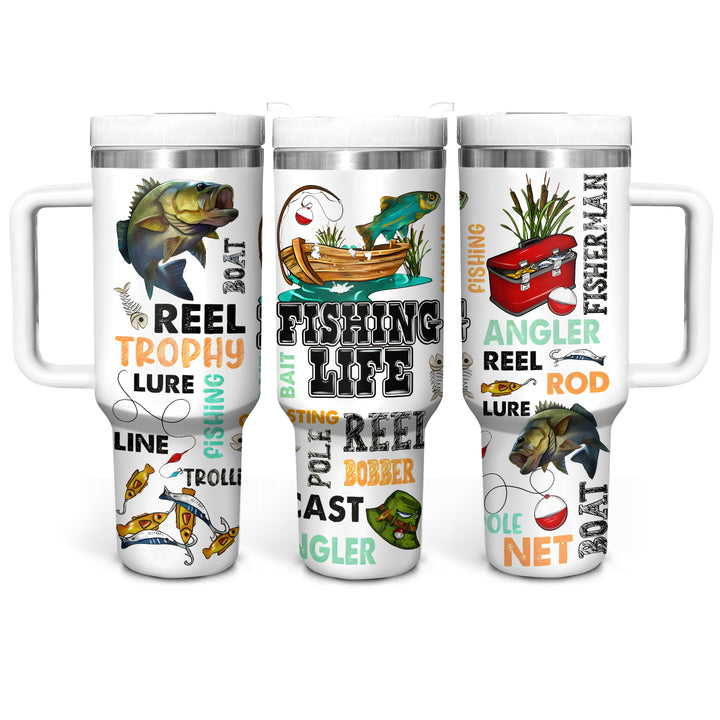 Fishing Life - Tumbler with Handle - NCU0DK029