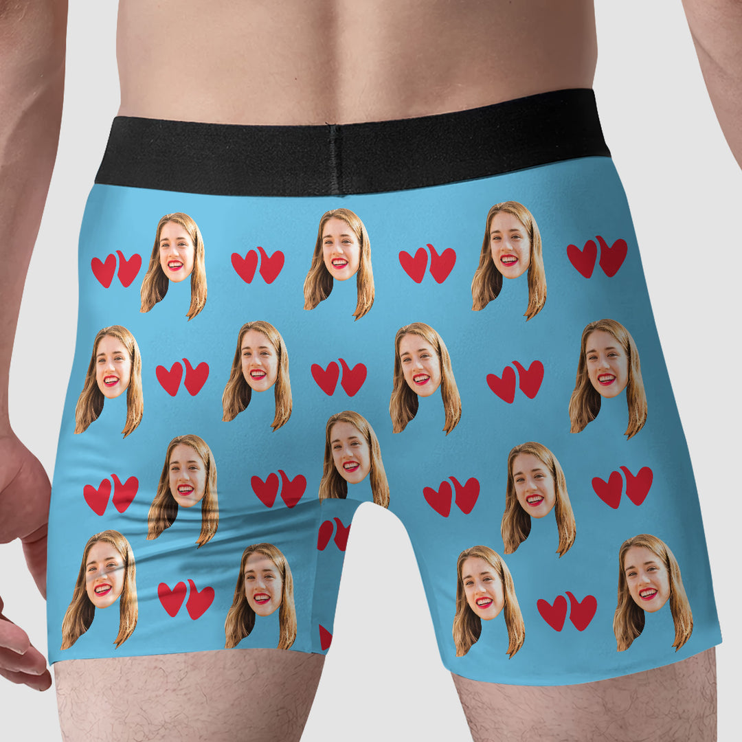 I'm Nuts About You - Personalized Custom Men's Boxer Briefs - Gift For Couple, Boyfriend, Husband