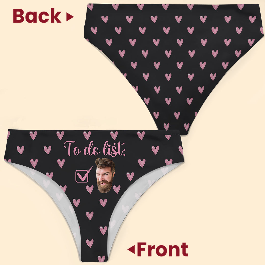 To Do List - Personalized Custom Women's Briefs - Gift For Couple, Girlfriend, Wife