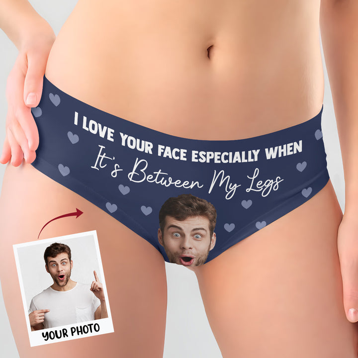 Between My Legs - Personalized Custom Women's Briefs - Gift For Couple, Girlfriend, Wife