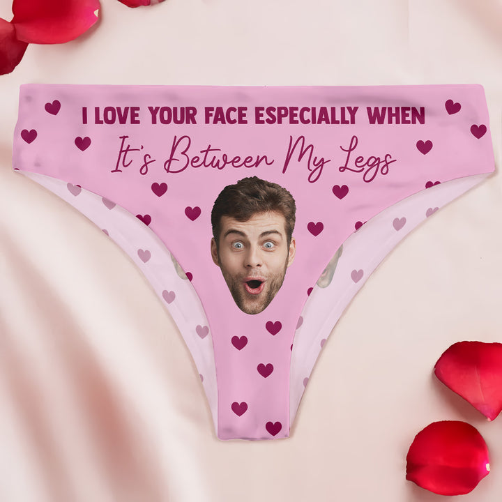 Between My Legs - Personalized Custom Women's Briefs - Gift For Couple, Girlfriend, Wife