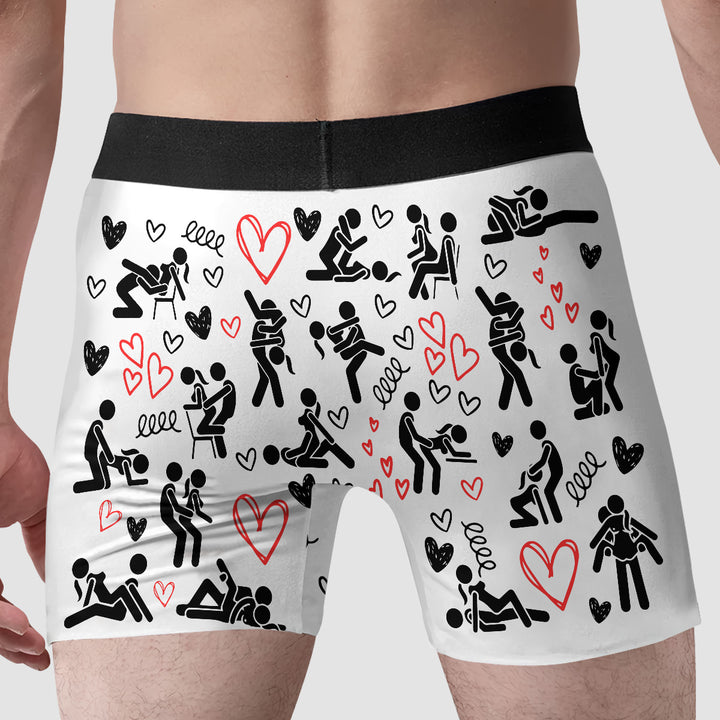 My Favorite Thing To Do - Personalized Custom Men's Boxer Briefs - Gift For Couple, Boyfriend, Husband