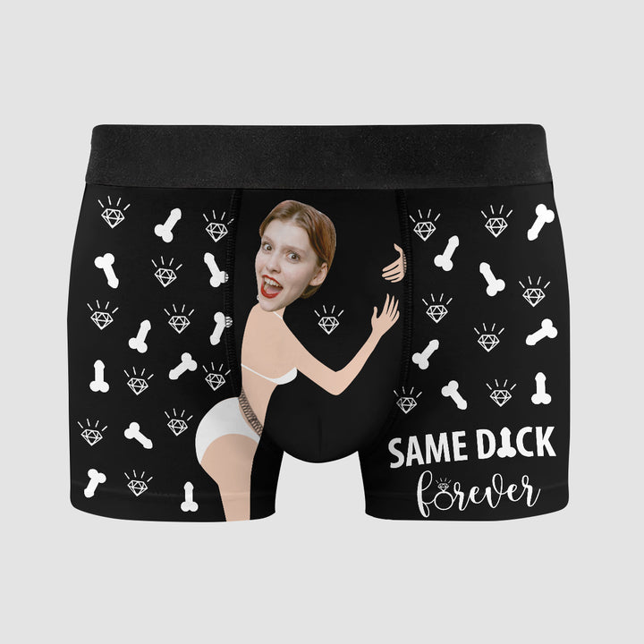 Same Dick Forever - Personalized Custom Men's Boxer Briefs - Gift For Couple, Boyfriend, Husband