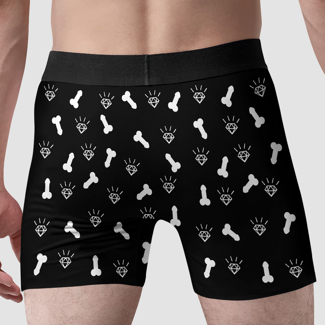 Same Dick Forever - Personalized Custom Men's Boxer Briefs - Gift For Couple, Boyfriend, Husband
