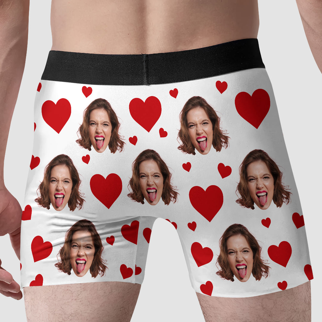 I'm Yours No Refunds - Personalized Custom Men's Boxer Briefs - Gift For Couple, Boyfriend, Husband
