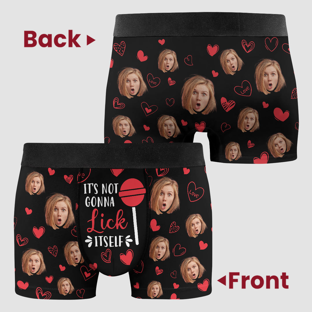 Love Is Mine - Personalized Custom Men's Boxer Briefs - Gift For Couple, Boyfriend, Husband