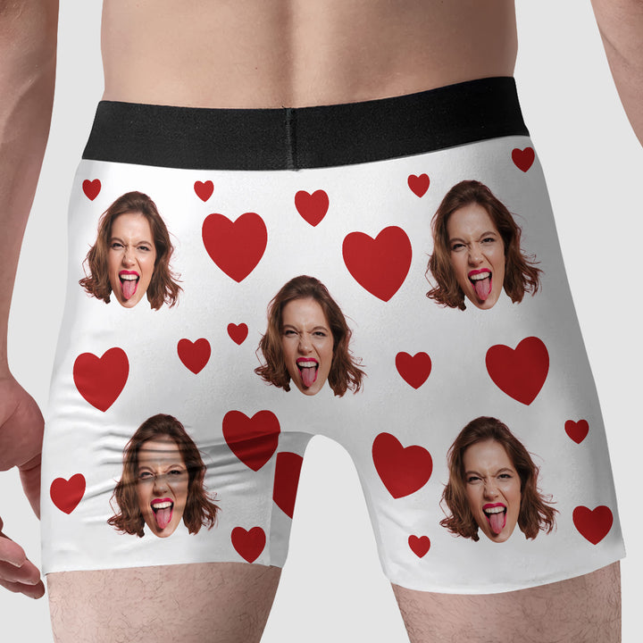 We Just Fit - Personalized Custom Men's Boxer Briefs - Gift For Couple, Boyfriend, Husband
