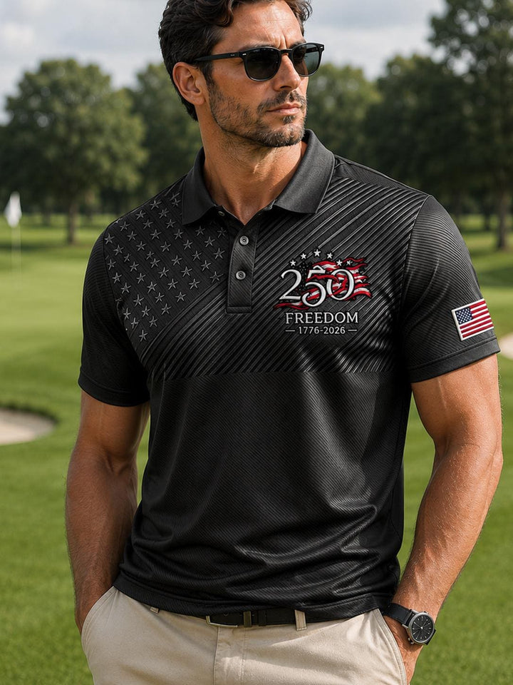 USA 250 Years Of Freedom Polo Shirt NCU0PDT09