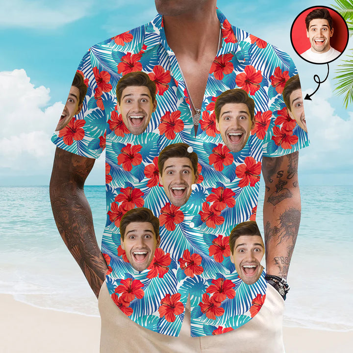 Hibicus Flower - Personalized Custom Hawaiian Shirt - Summer Vacation Gift For Family Members