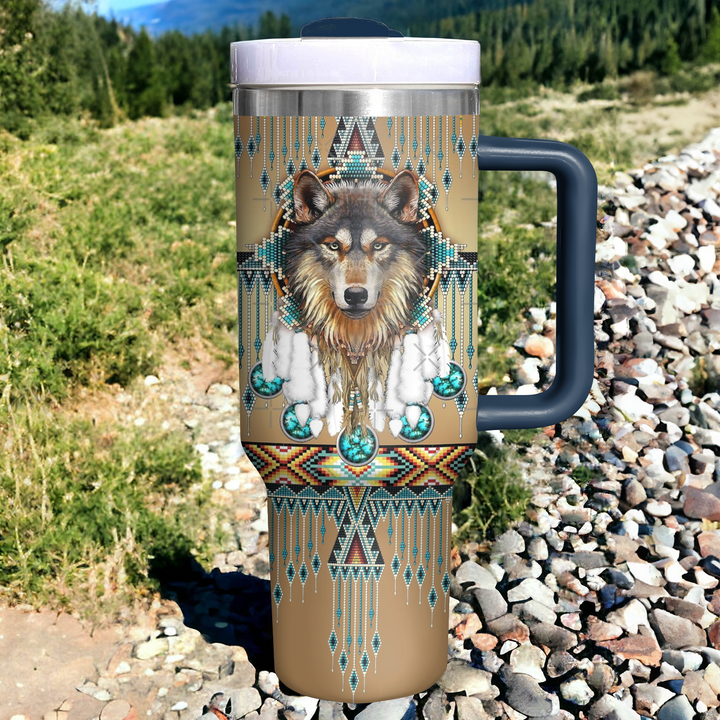 Proud Wolves - Tumbler with Handle - NCU0DK015