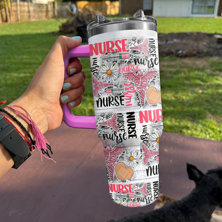 Caregiver's Companion - Tumbler with Handle - Gift for Nurse - NCU0DK019