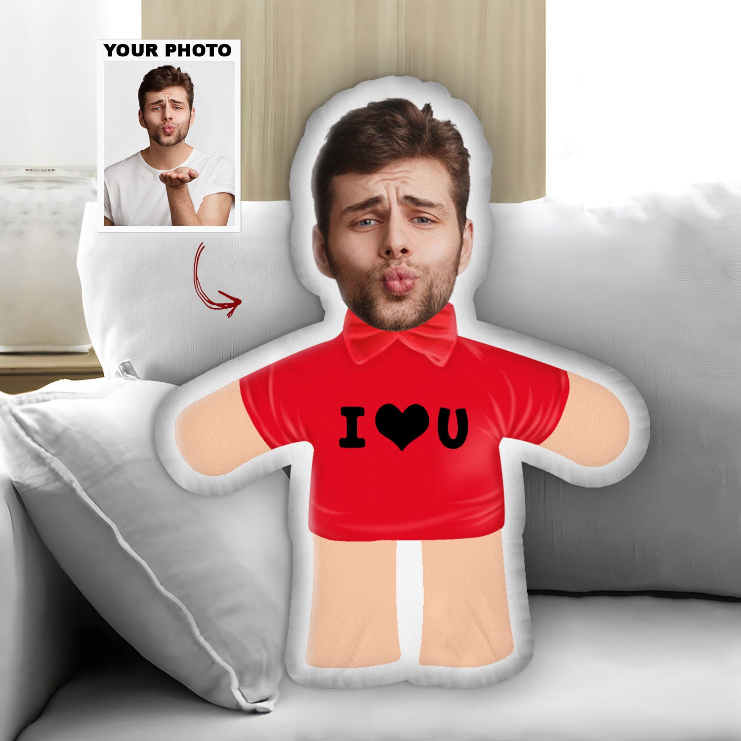 I Love You So Much Personalized Custom Shape Pillow Gift For Coupl A Gift Customized