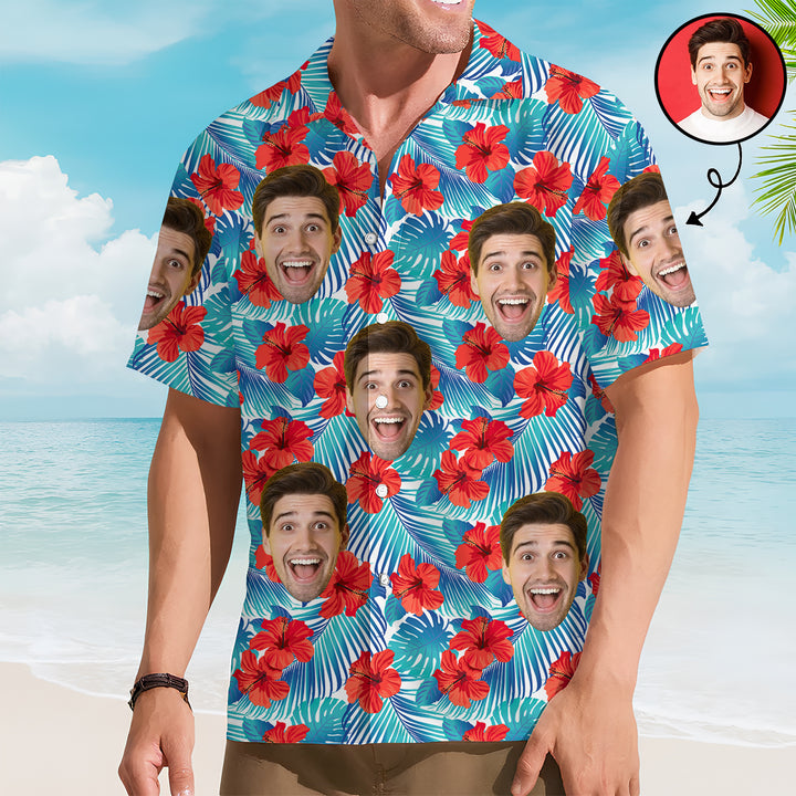 Hibicus Flower - Personalized Custom Hawaiian Shirt - Summer Vacation Gift For Family Members