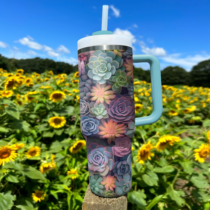 Succulent Plant - Tumbler With Handle - NCU0DK003