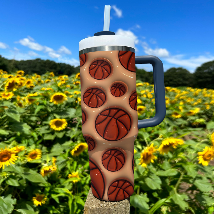 Puffy Basketball - Tumbler With Handle - NCU0DK004