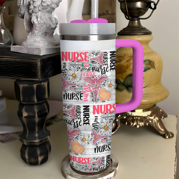 Caregiver's Companion - Tumbler with Handle - Gift for Nurse - NCU0DK019