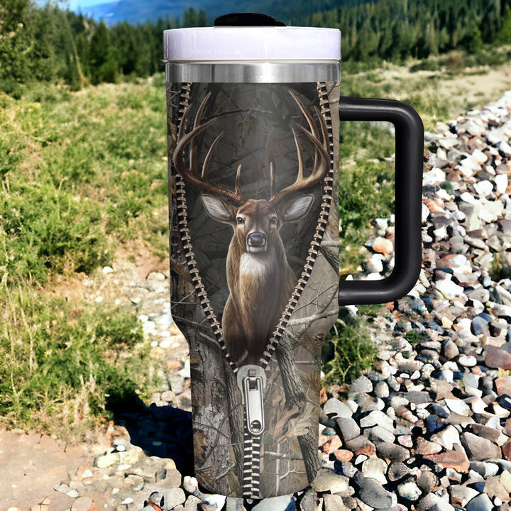 Live Laugh Love If That Doesn't Work Load Aim Fire - Tumbler With Handle - Gift For Hunting Lovers - NCU0DV003