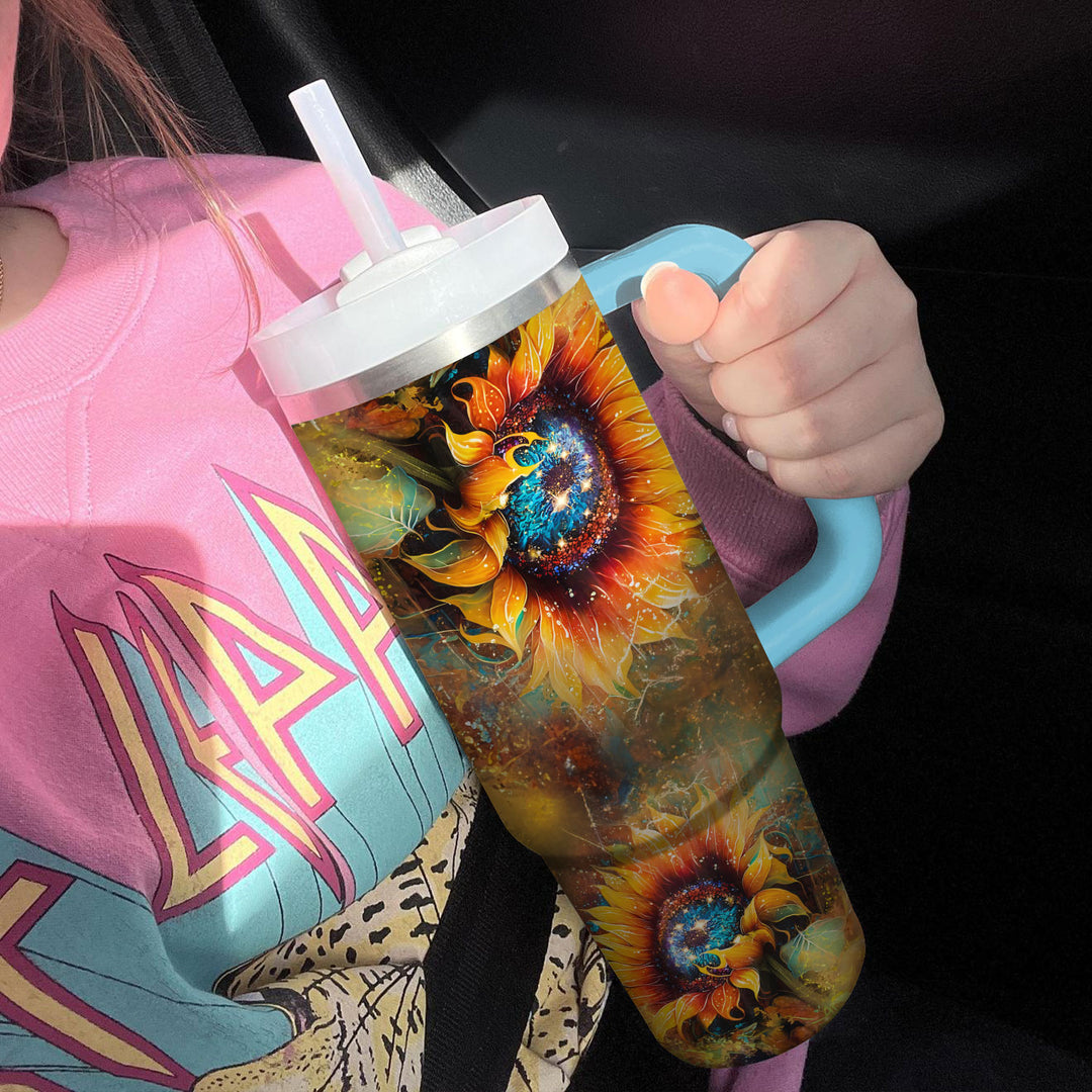Sunburst Symphony - Tumbler With Handle - NCU0TL016