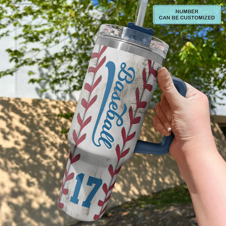 Baseball All of My Life - Personalized Tumbler With Handle - NCU0DK001