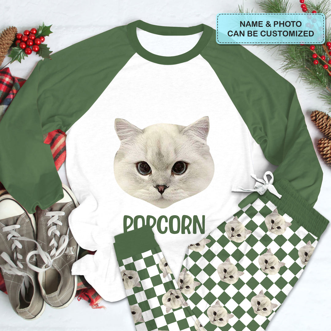 Fur Baby Set - Personalized Custom Raglan Pajama Set - Gift For Dog Lover, Cat Lover