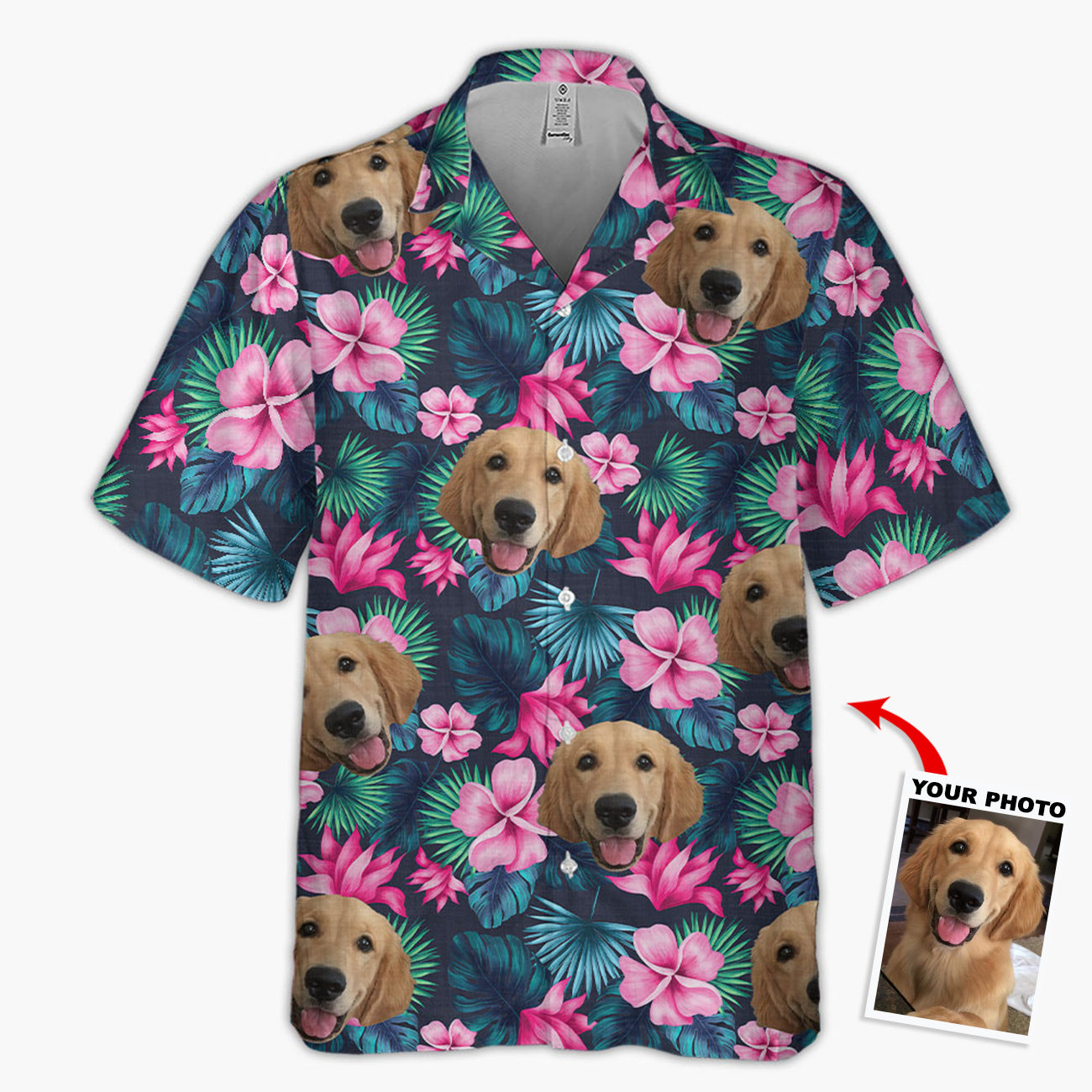 Personalized Custom Hawaiian Shirt - Summer Vacation Gift, Gift For Family Members, Gift For Pet Owners, Pet Lovers - Enjoy Summer, Custom Your Photo UPL0HD010